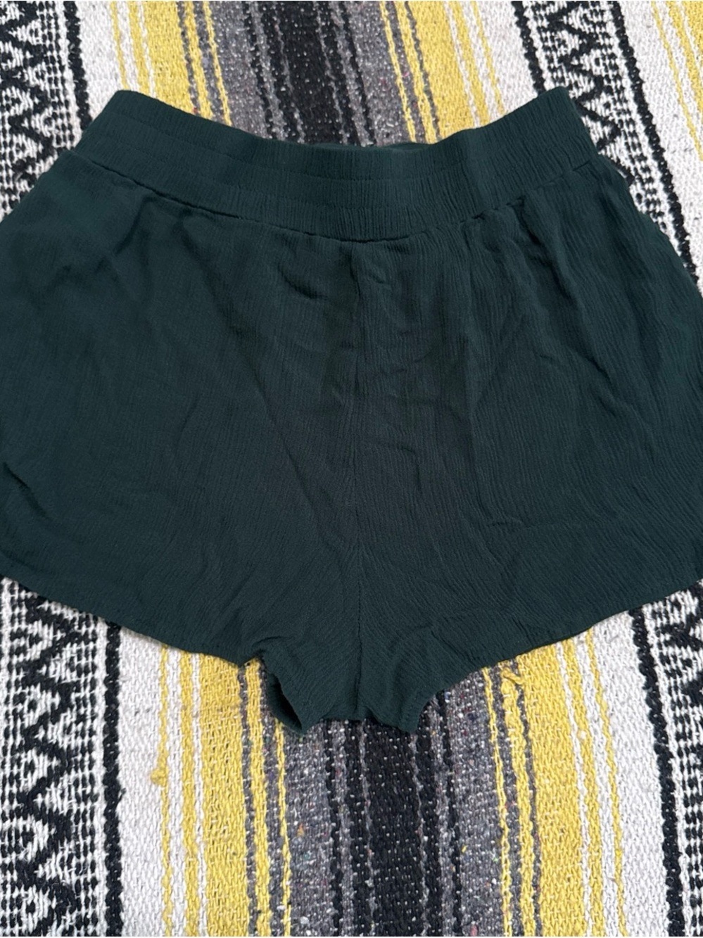 Forever 21 Dark Green High Waist Casual Shorts